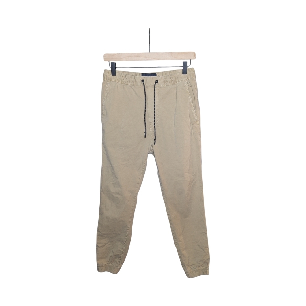 American Eagle Jogger Pants Men XS Khaki Next Level Flex Elastic Cuff Drawstring
